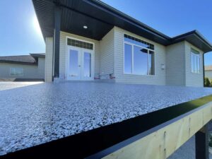 Waterproof deck coating with Flextone in Edmonton – Durable and slip-resistant